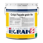 Enduit façade, crepi grains fins, application rouleau, 25 kg ECRAN 77 Blanc 25 Kg