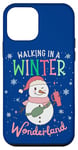 iPhone 12 mini Walking In A Winter Wonderland Snowman Funny Ugly Christmas Case