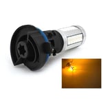 2 st HP24W LED-lampa 12-24V CANBUS piercing röd diffusor