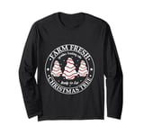 Retro Farm Fresh Ready to Eat Christmas Tree Cakes Snack Long Sleeve T-Shirt