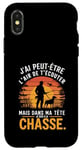 Coque pour iPhone X/XS Cadeau idée Drôle Chasseur Homme Chasseur Humour Chasse