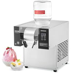 VEVOR Machine à Glace Râpée de Neige Commerciale, Machine à Râper la Glace 170 kg/24H, en Inox, Système de Refroidissement par Air, Dissipation Thermique Rapide, pour Dessert Boulangerie Café