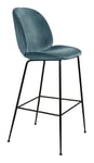 Beetle Bar Chair 75 cm Fully Upholstered Black Matt Base - Pg C