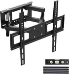 Support Mural TV 26-65 Pouces -Fixation Murale TV Peut Contenir Jusqu'à 35KG, Accroche Television Mural Orientable (± 45°),Incline (+8°,-12°)et Étend, Support Vesa pour TV Plat/ Incurvé,Noir