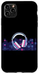 Coque pour iPhone 11 Pro Max Casque pour artistes, DJ, contrôle audio LED clignotant