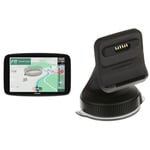 TomTom GO Superior, 7 Inch Sat Nav, Traffic Alerts, World Maps, WiFi, Fuel Prices, Bundle with Windscreen Mount, Charger, Cable