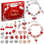 iZoeL Calendrier de l'Avent 2024 Femme Calendrier de l'Avent Bijoux Calendrier de l'Avent Fille Femme - Cadeaux 24 avec Collier Bracelets Bagues Bijoux Calendrier pour Épouse Mère Petite Amie Fille