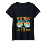 Womens Everything Will Be Fine When I Get To The Beach - Vacation V-Neck T-Shirt