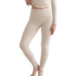 aim'n Café Au Lait Ribbed Wool Leggings Beige