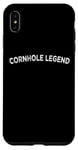 Coque pour iPhone XS Max Cornhole Champion Pouf poire Toss Team Legend Corn Hole