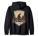 New York with a Bigfoot, or a Sasquatch Zip Hoodie