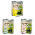 Ekonomipack: Feringa Single Meat Menu 12 x 800 g - Blandpack 1 (Kyckling, Kanin, Lamm)