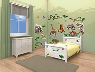 Walltastic 41080 Jungle Kit de Décoration Vinyle Multicolore 37,5 x 8 x 18 cm