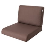 PillowPrim, Coussin de Chaise, pour Fauteuil en Rattan, Extérieur, de Palette, de Siège, Meubles en Rattan, Marron, 50 x 50 cm