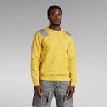 G Star Raw Mens G-Star RAW Flight Deck Sweater - Yellow Cotton - Size 2XL