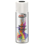 APR3 - S400SAT2 Vernis peinture Acrylique Multi-Usage, Couleur Noir Satiné RAL 9005, Aérosol En Fer-Blanc Recyclable de 400 ml