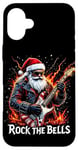 iPhone 16 Plus Rock the Bells Christmas Rocker Santa Rock Guitarist Case