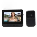Video Doorbell System With 4.3inch Color Screen 1080P HD 70° HiFi Mic Night Kit