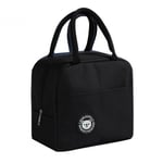 Catime Sac Isotherme Repas, Lunch Bag Isotherme, Petit Sac Lunch Box étanches, Glaciere Souple Isotherme Mini Sac, Pliable Sac de Pique-Nique Sac à Bento pour Femmes Hommes Enfants (Noir)