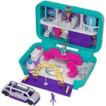 Polly Pocket Coffret Surprise-Party avec 2 Mini-Figurines et Accessoires, Autocollants et 5 Surprises Cachées, Jouet Enfant, édition 2018, FRY41, Multicolore