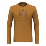 SALEWA Pure Space Game Merino T-Shirt Men, Golden Brown, M