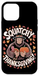 Coque pour iPhone 12 mini Thanksgiving Bigfoot Pilgrim Turquie Squatchy Thanksgiving