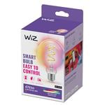 WiZ Smart Bulb, E27 Globe Shape Colour LED Bulb, Smart Dimming LED, WiFi Works with Alexa, Google Assistant & HomeKit, App Control for Livingroom, Bedroom, Dining Room, Energy Monitoring