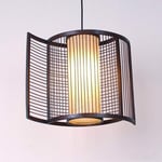 GaoF Retro Natural Bamboo Chandelier DIY Wicker Rattan Lamp Shades Weave Hanging Light Bar Cafe Club Rattan Pendant Lights Teahouse Chandelier pendant lights E27 110v-240V