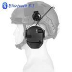 Casque de tir anti-bruit Bluetooth 5.1,cache-oreilles de tir électronique,casque DulMédiateur set de chasse,protection auditive - Type Tpye B-Black #A