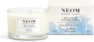 NEOM Real Luxury Scented Candle, Travel Size | Lavender & Rosewood Essential oil