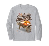 Cute Hello Autumn Season Thanksgiving and Fall Festivities Long Sleeve T-Shirt