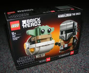 STAR WARS LEGO 75317 THE MANDALORIAN & THE CHILD BRICKHEADZ BRAND NEW SEALED