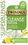 Twinings Superblends Cleanse Tea - Green Herbal 20 Count (Pack of 1) 