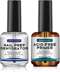 Morovan Nail Prep Dehydrator and Primer: Professional Natural Acid-Free Prime...