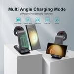 3in1 Wireless Charging Station For Samsung Galaxy Watch 6 Clssic S23 S22 ZFlip 5