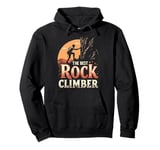 The Best Rock Climber Silhouette Sunset Pullover Hoodie