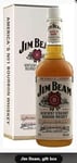 Jim Beam White Bourbon Whiskey 70cl 40% ABV NEW GIFT  PACK