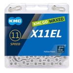 KMC X11EL Silver Waxed 118L chain