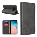 Samsung Galaxy S10 auto-absorbed leather case - Black Musta