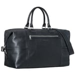 STILORD 'Rover' Sac Weekend Cuir Vintage pour Homme Femme Sac de Voyage Bagage à Main Sac Cabine XL Sac à Bandoulière pour Sport Vacances Système pour Trolley, Couleur:Noir