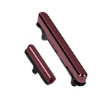 Clappio Button for Galaxy S22 Ultra Power + Replacement volume, Burgundy