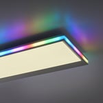 Leuchten Direkt Galactica-LED-kattovalaisin, CCT, RGB 100 x 25 cm