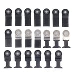 20 pi&egrave;ces lame de scie oscillante 34mm 40mm profondeur de coupe lame multi-outils pour bois plastique plaques de pl&acirc;tre