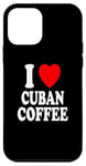 Coque pour iPhone 12 mini I Heart (Love) Café cubain Espresso Colada Cafecito