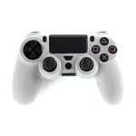 Blanche - Coque En Silicone Souple Et Flexible Pour Manette Sony Playstation 4 Slim, Étui En Caoutchouc Pour Contrôleur De Jeu Vidéo Ps4