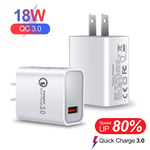 USB-C 18W QC3.0 20W PD Fast Charger Wall Plug Adapter For iPhone Android UK Plug