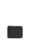 HUGO Mens HUGO stck Zip Around Stacked-Logo Wallet in Matte Leather