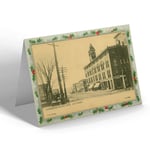 CHRISTMAS CARD Vintage Maine USA - Livermore Falls. Main Street