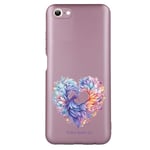 Coque rose pour Iphone 7 8 SE phenix et coeur