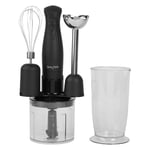 3-in-1 Hand Blender Set Kuro Salter Multi-purpose Smoother Soups Whisk Chopper